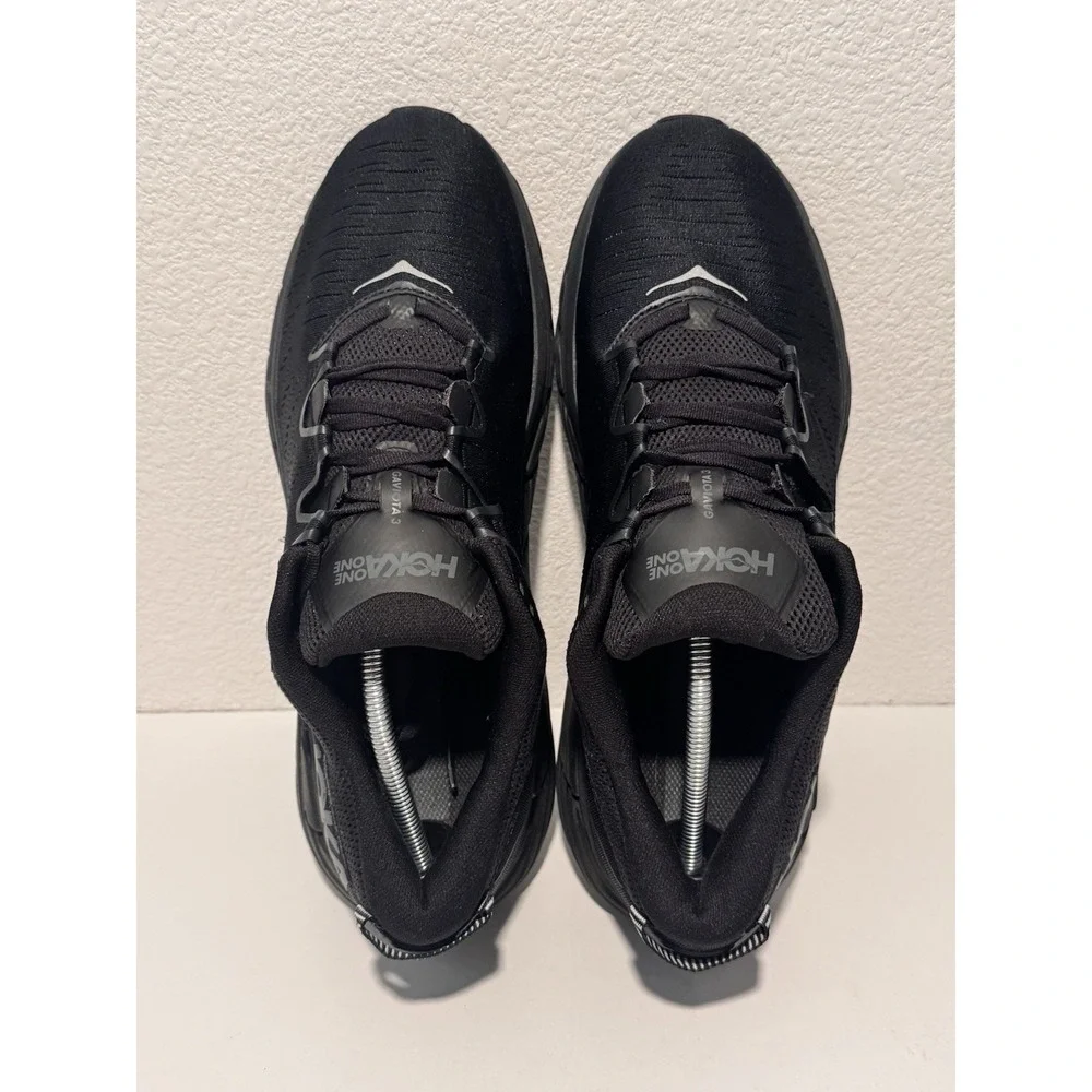 Hoka One Mens Gaviota 3 Running Shoe Size 13 Black Sneaker Active Gym Workout - Picture 9 of 14